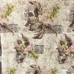 Vintage Bark Cloth set of 2 Panels